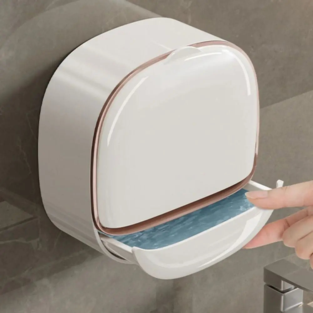 Wall Mounted Soap Holder with Drain Tray