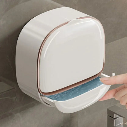 Wall Mounted Soap Holder with Drain Tray