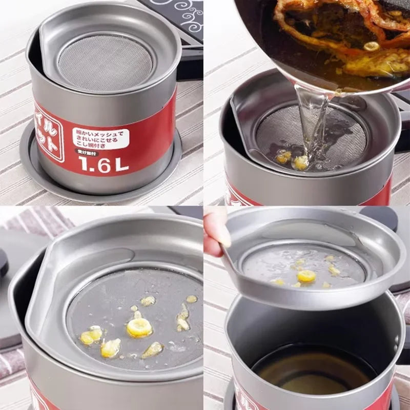 1 Piece Stainless Steel Oil Filter Bottle
