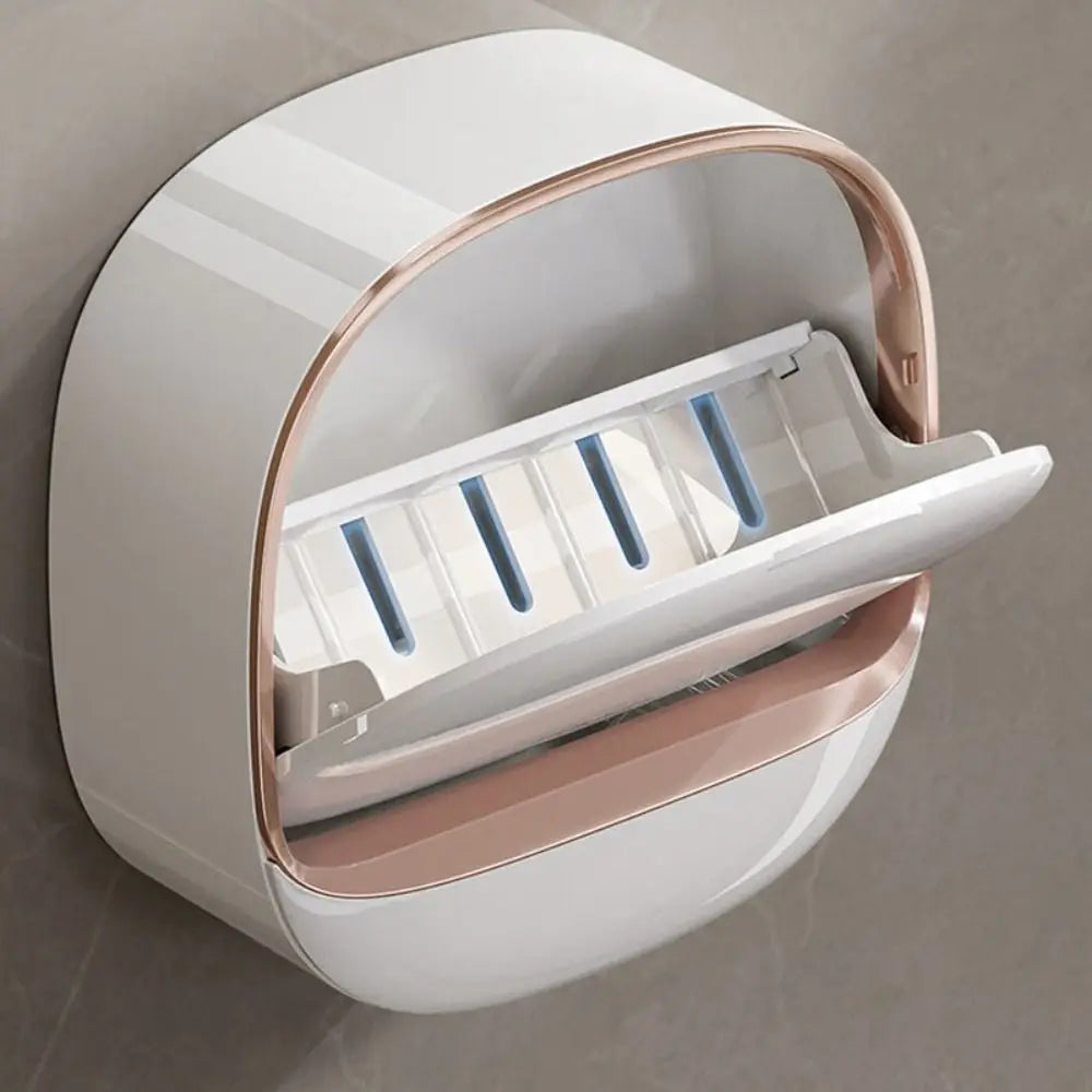 Wall Mounted Soap Holder with Drain Tray