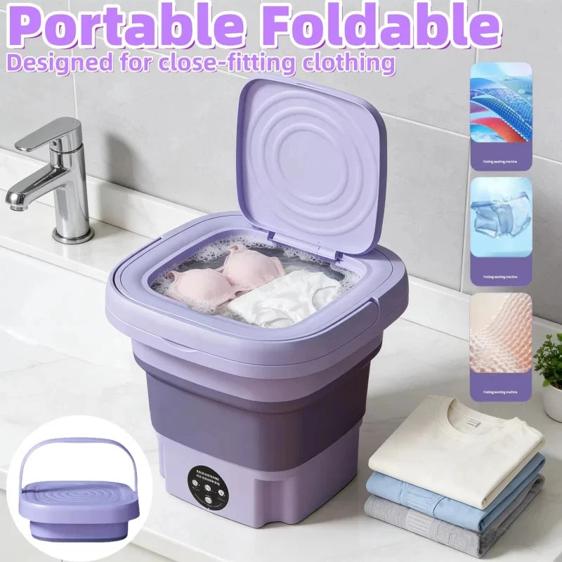 Portable Folding Mini Washing Machine Bucket