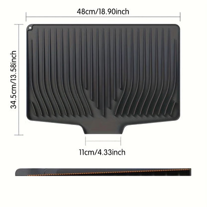 Silicone Dish Drying Mat with Sloped Design