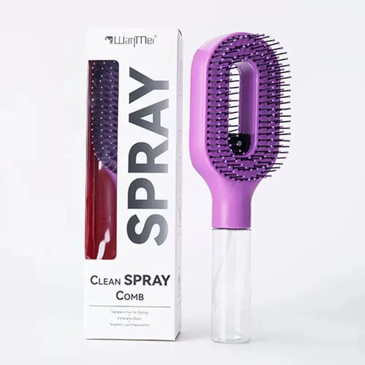 2 In 1 Spray Hair Brush Scalp Massager Comb