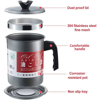 1 Piece Stainless Steel Oil Filter Bottle