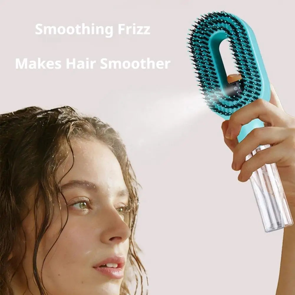 2 In 1 Spray Hair Brush Scalp Massager Comb