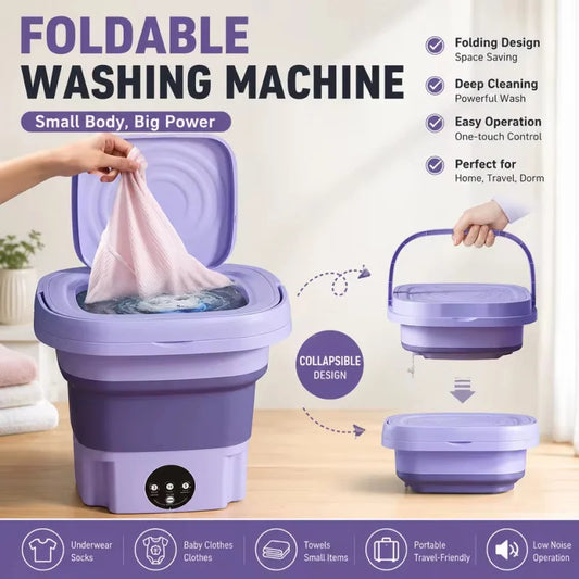 Portable Folding Mini Washing Machine Bucket