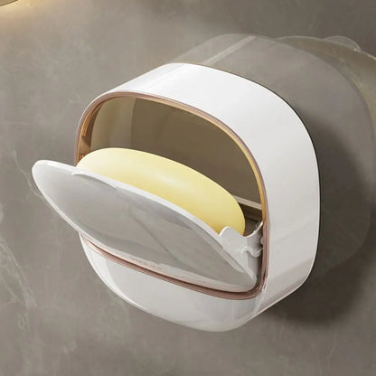 Wall Mounted Soap Holder with Drain Tray